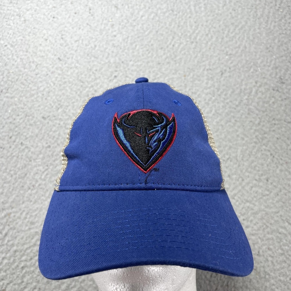The Game‎ Hat Cap Snap Back One Size Mens Blue Bull Logo Trucker Mesh Sports